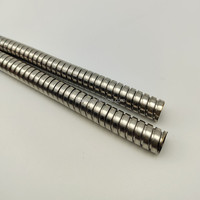 Pipa Baja Tahan Karat Fleksibel Interlock FRB Brand Kustomisasi Grosir 4mm~16mm (1/4-3/4") untuk Perlindungan Kabel