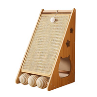 Griffoir pour chat en sisal avec nid en bois anti-griffures, canapé, coussin à griffes résistant à l'usure, lit pour chat - pour affûter les griffes