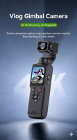 Caméra de poche ultra-compacte stabilisée M5, équipement d'action haute définition pour le vlogging et la photographie de voyage