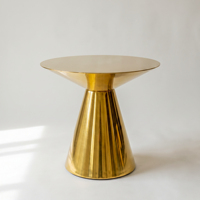 SAMKAI Socle cylindrique en acier inoxydable pour présentoirs d'événements, plateforme de présentation, mobilier d'hôtel moderne, salon
