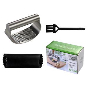 Alat penghancur bawang putih Manual, Set pengupas bawang putih tekan bawang putih Manual profesional 3 buah - Product Image 5