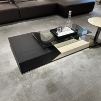 Meubles de Salon, Bois, Multifonctionnel, Marbre, Collection Moderne Minimaliste Italienne, Table Basse