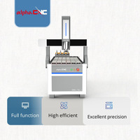 Nouvelle Mini-Fraiseuse CNC Alpha 6090 avec Changeur d'Outils Linéaire Arrière, Petite Fraiseuse CNC pour le Travail du Bois, l'Artisanat et la Sculpture