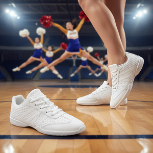 Zapatillas <span class=keywords><strong>de</strong></span> Baile Transpirables Personalizadas para Mujer, Venta al por Mayor <span class=keywords><strong>de</strong></span> Zapatos <span class=keywords><strong>de</strong></span> Animadoras - Product Image 1