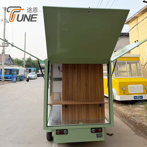 Triciclo Eléctrico de Carga de 3 Ruedas para Venta Ambulante 220V, Carrito de Comida Móvil de Acero Inoxidable - Product Image 1