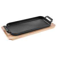 Plaque de cuisson carrée en fonte épaisse Cooker King, idéale pour les steaks et poissons grillés à la occidentale – Nouveauté très prisée