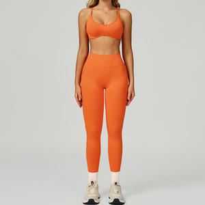 Ensemble de <span class=keywords><strong>sport</strong></span> pour femmes Joyyoung 2026, soutien-gorge de <span class=keywords><strong>sport</strong></span> durable, shorts, leggings de <span class=keywords><strong>sport</strong></span>, <span class=keywords><strong>haut</strong></span> de <span class=keywords><strong>sport</strong></span> à <span class=keywords><strong>manches</strong></span> <span class=keywords><strong>longues</strong></span> et ensemble de yoga - Product Image 3