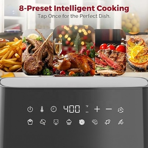 <span class=keywords><strong>Friteuse</strong></span> à air numérique 1350W 4,5L en verre borosilicate haute résistance, avec revêtement antiadhésif PTFE, protection contre la surchauffe et design moderne - Product Image 6