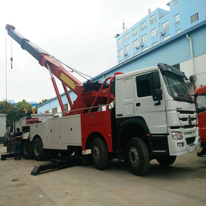 Nuovo usato SINOTRUK HOWO 8x4 12 ruote RHD 40T <span class=keywords><strong>rimozione</strong></span> del blocco stradale camion recupero di rotazione del veicolo di salvataggio del carro attrezzi - Product Image 3
