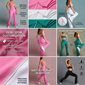 Custom Private Label Yoga Clothes <strong>Set</strong> Breathable Gym Workout Clothing Women High Elastic <strong>Sports</strong> <strong>Bra</strong> <strong>and</strong> <strong>Leggings</strong> Activewear - Product Image 6