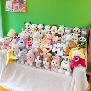 Boneka Kelinci Plush Grosir Ukuran 8 Inci, Kelinci Boneka Lembut 25cm, Boneka Plush Kecil Lucu untuk Mesin Cakar - Product Image 1