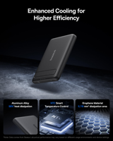 Batterie externe magnétique portable Qi2 certifiée 15W la plus petite de Baseus Picogo, chargeur magnétique ultra-plat de 0,5 pouce 5000 mAh