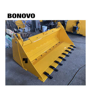 دلو خندق هيدروليكي 4 في 1 من بونوفو مقاس 60 بوصة ملحق للودر ذو العجلات الانزلاقية مع ضمان لمدة سنة واحدة - Product Image 4