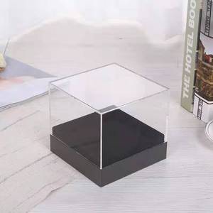 Venta caliente de encargo de acrílico Rosa Paquete de regalo caja transparente claro día de San Valentín flores - Product Image 1