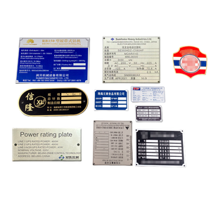 Tùy chỉnh in khắc Máy phát điện kim loại Tên tấm tag nhãn Alu mảng nhôm công nghiệp máy công cụ biển hiệu - Product Image 5