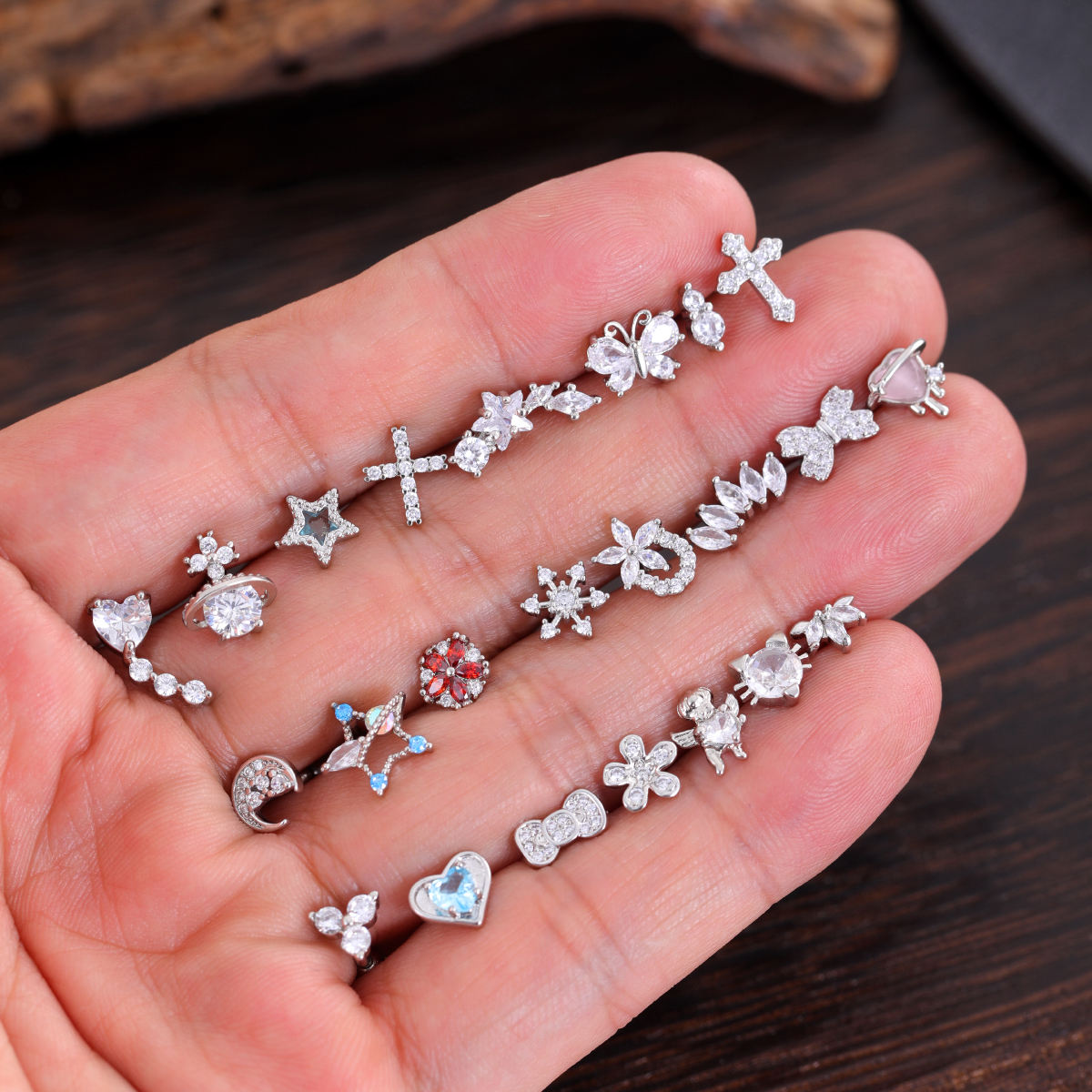 Tragus Piercing Cartilage Piercing Set Set 10 20G Tragus Earrings