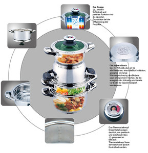 Camping/viajes/uso en el hogar de acero inoxidable 12PCS ollas y sartenes utensilios de cocina conjunto - Product Image 6