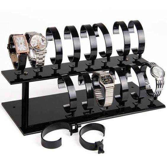 Apache Customizable Acrylic Washable for Shoe and Bag Display Rack in Golden & Silver for Boutique Luxury Stores — view 5