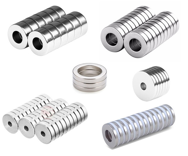 Strong Magnetic Ring Radial Diametrically Magnetized N45 N52 Permanent Neodymium Ring Magnet