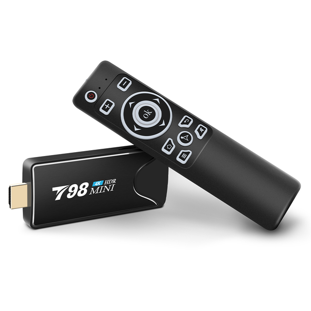 The Cheapest Android Tv Stick T98 Mini Android 10 Mini PC 2GB 8gb 16gb 32gb Rk3318 Android TV Dongle WiFi BT 4K HD