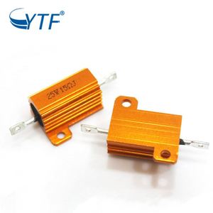 Resistore di Frenatura RX24 in Alluminio Dorato 25W 15R, Componente Elettrico ad Alta Potenza - Product Image 3