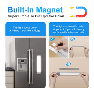 Éclairage LED en gros à détecteur de mouvement pour armoire, penderie, cuisine, chambre à coucher, éclairage sous-meuble à détecteur de mouvement - Product Image 2