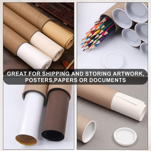 Emballage <span class=keywords><strong>en</strong></span> <span class=keywords><strong>tube</strong></span> de papier cylindrique long recyclable, diplôme, affiche, expédition, rouleau, <span class=keywords><strong>tube</strong></span> <span class=keywords><strong>en</strong></span> <span class=keywords><strong>carton</strong></span>, <span class=keywords><strong>tube</strong></span> <span class=keywords><strong>en</strong></span> papier kraft avec bouchon - Product Image 5