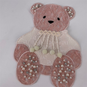 Chiffon Aplique Borborboroso - Aplien En Forma De Incrustcon Perlas De Diamante Para <span class=keywords><strong>La</strong></span> Ropa - Product Image 4