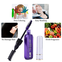 Peigne à craie pour cheveux, 10 couleurs, teinture temporaire pour cheveux, Mascara pour filles, enfants, craie de couleur lavable pour fête d'anniversaire
