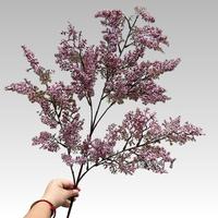 Nouveauté 2025 : Fleurs artificielles en plastique effet givre pour décoration d'arbre, ambiance de remise de diplôme, fête des Mères, Noël