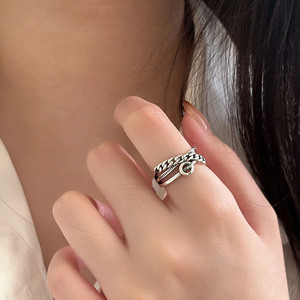 S925 Sterling Silver Star <b>Ring</b> Women's Index Finger Retro Minimalist Joint <b>Ring</b> Gift Fashion Jewelry - Product Image 3