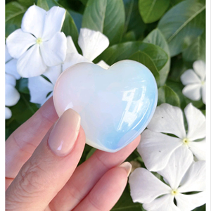 หินโอปอลไลท์รูปหัวใจแบบพอง สไตล์ศาสนา สำหรับตกแต่งบ้าน ขายดีอันดับต้นๆ ขายส่งออนไลน์ สลักลายแบบพกพา - Product Image 1