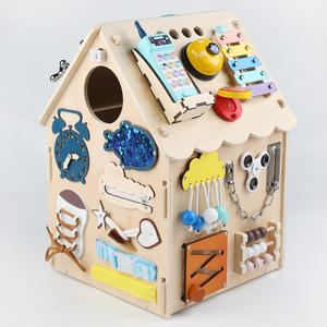 Planche de jeu Montessori pour enfants, <span class=keywords><strong>maison</strong></span> d'apprentissage, planche de jeu en bois Montessori enfants apprennent les compétences de <span class=keywords><strong>vie</strong></span>, formation, jouet cadeau - Product Image 2