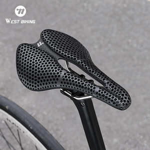 WEST BIKING Almofada de Assento de Bicicleta Impressa em 3D com Absorção de Choque Ultralight para Bicicleta de Estrada e Montanha em Fibra de Carbono - Product Image 6
