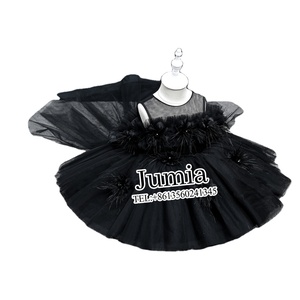 Abito da principessa <span class=keywords><strong>bianco</strong></span> personalizzato ODM da ragazza con fiocco a coda di perla estivo fiore da sposa con decorazione a balze - Product Image 4