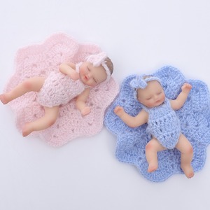 Poupées Bébé Reborn en Silicone Solide 100% Corps Entier, 12 cm (5 pouces), Filles et Garçons, Toucher Doux, pour Filles - Product Image 1