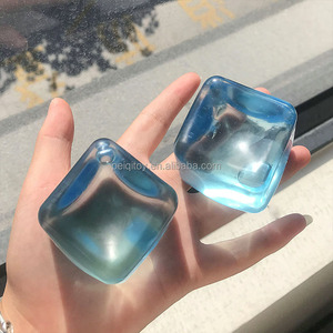 Hot Fidget Stress Relief Toy Four-Color Square Plastic Gel <b>Ice</b> <b>Cube</b> with Music Adult Decompression Vent Ball Unisex - Product Image 3