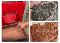 Petit broyeur automatique de ferraille granulateur de fil de cuivre machine 30 ~ 50 kg/h machine de recyclage de fil de cuivre de câble de déchets