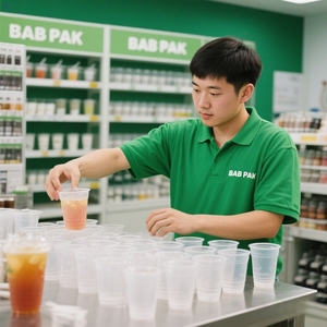 Custom Disposable Pet <b>Cups</b> Frosted <b>Plastic</b> Coffee <b>Cups</b> with Lids Are Perfect for Beverage Branding and Events - Product Image 1