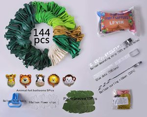 <strong>Jungle</strong> Safari <strong>Theme</strong> <strong>Party</strong> Supplies 144 PCS Balloon Garland Kit Favors for Kids Boys Birthday Baby Shower Decoration - Product Image 4