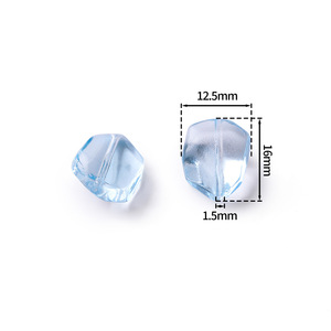 Crystal Glass <b>Beads</b> Irregular Baroque Cut Straight Hole For Bracelet Making DIY Jewelry Accessories - Product Image 2