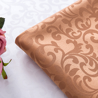 Nappe de banquet moderne en jacquard floral 100 % polyester tissé, imperméable, anti-taches, personnalisable Tenrich pour mariages et événements