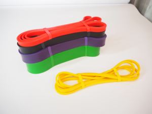 पावर लिफ्टिंग के लिए भारी 50-125lbs पावर लिफ्टिंग लेटेक्स लुक्स प्रतिरोध स्तर और पावरलिफ्टिंग के लिए बैंड सेट अप - Product Image 6