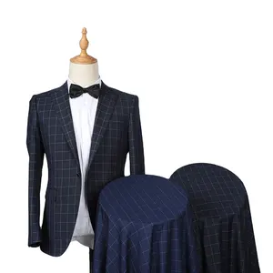New design custom made tr polyester viscose rayon shiny tr suit fabric for men garment