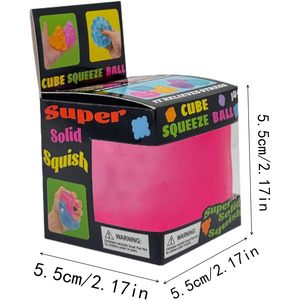 Jouets anti-stress Nice Cube, cube sensoriel à remontée lente pour soulager l'anxiété et le stress, haute densité, balles à presser Squishies Ice - Product Image 3