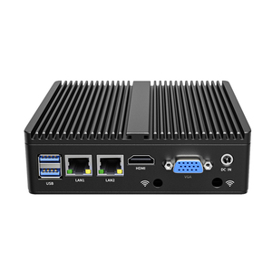 RS485 RS232 double Nic <span class=keywords><strong>RJ45</strong></span> Mini ordinateur sans ventilateur Intel Celeron J4125 HD-MI VGA double affichage industriel Mini PC <span class=keywords><strong>Support</strong></span> <span class=keywords><strong>Din</strong></span> <span class=keywords><strong>Rail</strong></span> - Product Image 1