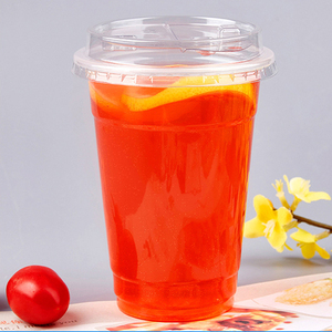 Cangkir plastik sekali pakai, tebal 90mm dengan tutup cetakan injeksi cangkir beku untuk susu teh minuman dingin jus - Product Image 4