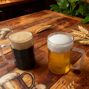 Vaso Transparente de Plástico con Asa de 5.1 Pulgadas, 16 oz de Capacidad, Ecológico, Simulación de Espuma, para Cerveza, Festivales, Fiestas, Bares - Product Image 4