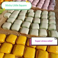 Cube Squishy en PU à Remontée Lente, Jouet Anti-Stress Doux à Presser pour Filles et Garçons, Jouet de Décompression de Bureau Nouveauté