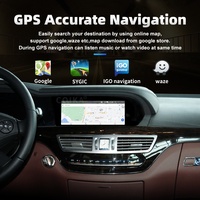 Carplay Mobil Tanpa Kabel 10.25 Inci, Navigasi GPS Mobil Pemutar DVD untuk Mercedes Kelas W221 W222 05-13 Clio 3 Android Auto Support